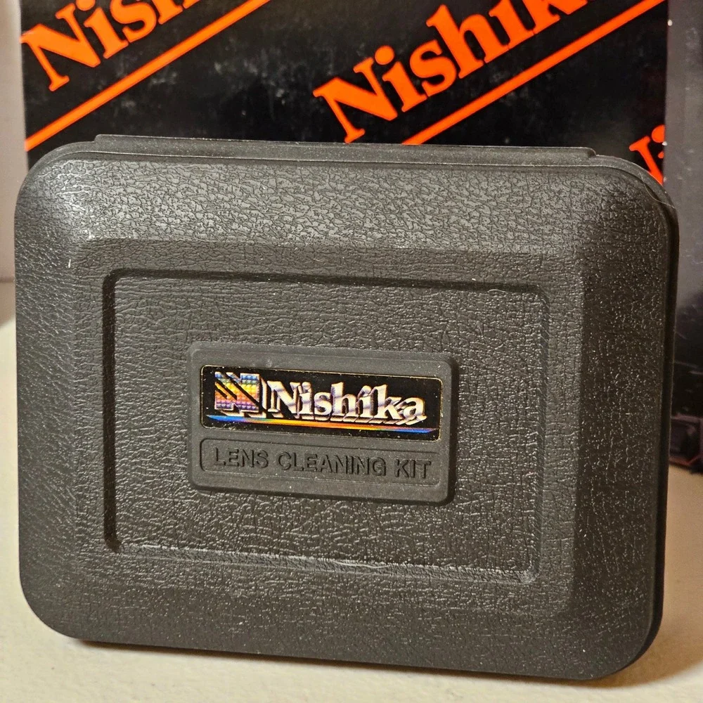 NEW Nishika N8000 Accessory Set Twin Light 3010 Flash Case Lens Cleaning Kit